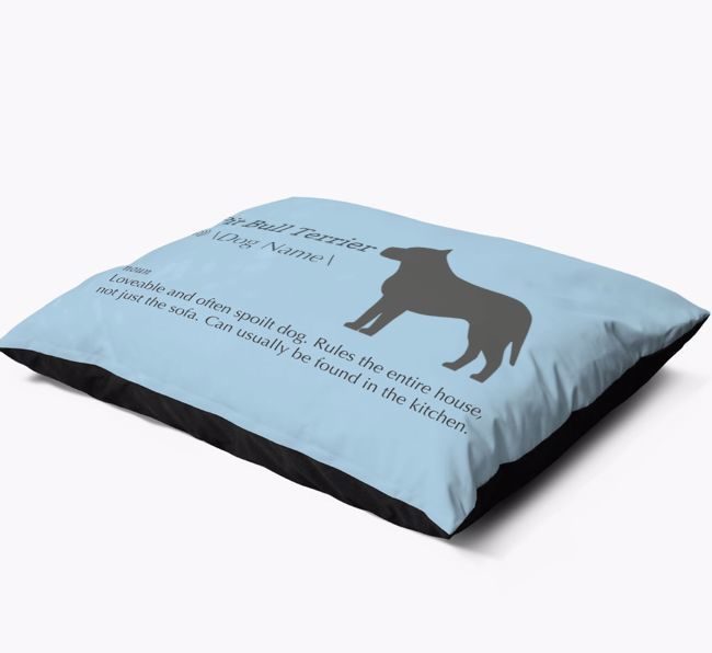 'Definition' - Personalised {breedFullName} Dog Bed